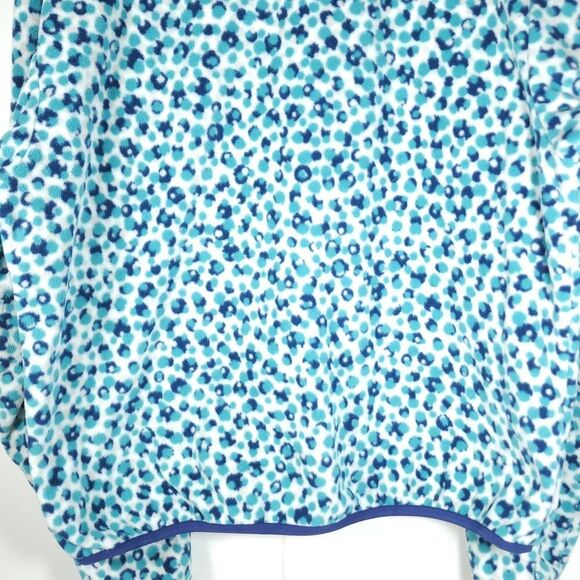 Nike Men's Club Medium Blue Dot Pattern Logo Embroidered Full Zip Fleece Jacket - Picture 10 of 12